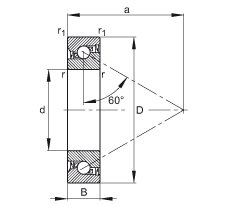 ǽ|S BSB030062-2RS-T, | a = 60㣬ƹɂ(c)ܷ