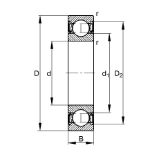 S 61809-2RSR-Y, (j) DIN 625-1 (bio)(zhn)Ҫߴ, ɂ(c)ܷ