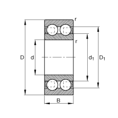 S 4215-B-TVH,  DIN 625-3 ˜ʵҪߴp