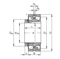 {(dio)ĝLS 22334-K-MB + H2334, (j) DIN 635-2 ˜ʵҪߴ, F׺;o