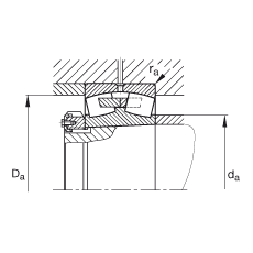 {ĝLS 24080-B-K30-MB,  DIN 635-2 ˜ʵҪߴ, FF 1:30